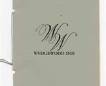 Wedgewood Inn Menu Oxnard California 1977 - $27.72