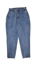 Vintage Bill Blass Jeans Womens 16 Pleated High Waisted Mom Tapered Ston... - $38.64
