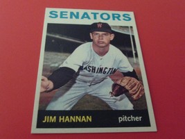 1964  TOPPS   JIM HANNAN #261   SENATORS  BASEBALL     NM /  MINT  OR  B... - £31.28 GBP