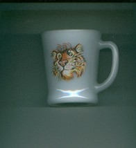 Vintage Esso Tiger Fire King Mug + Placemat Anchor Hocking - £7.19 GBP