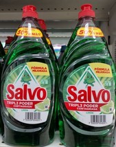 2X SALVO LAVATRASTES LIMON / LEMON  DISHWASHING SOAP 2 of 750ml EA-PRIOR... - $20.79