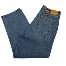 Levis Jeans Womens 33x29 Ribcage Straight Ankle Super High Rise Denim Me... - $41.75