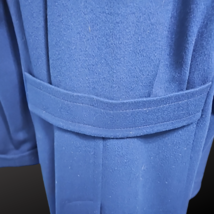 Ashley Scott Vintage Blue Wool Trench Coat image 4