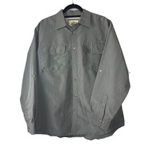 Tallwoods Elementwear Long Sleeve Vented Button Up Shirt Men&#39;s Size Larg... - £10.85 GBP