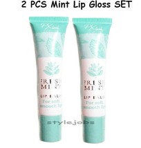 2 PCs Fresh Mint Lip Oil Lip Balm Shiner Lipgloss Clear Set - £3.76 GBP