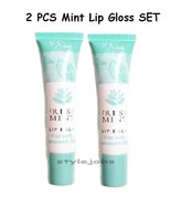 2 PCs Fresh Mint Lip Oil Lip Balm Shiner Lipgloss Clear Set - $6.37 CAD