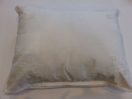 Ralph Lauren Juliet Floral Eyelet White deco pillow NWT - $52.63