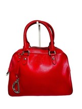 Vintage Ralph Lauren Red Thick Leather Medium Tote Bag - Mint Condition - £46.70 GBP