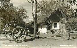 RPPC Postcard Mexico M186 Casita De Campo Wagon Cart Adobe House Lopez Foto - £5.36 GBP