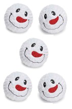 MPP Holiday Dog Toy Spikey Snowman Ball Squeaker Soft High Bounce Choose Quantit - £11.10 GBP+