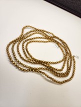 VTG Mercury Glass Beads String 7&#39;10&quot; aprox. Copper Gold - £40.99 GBP
