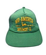 Vintage John Deere Trucker Hat Mesh Foam Snapback Mid America Kansas Swi... - $76.21 CAD