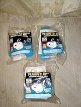 3 Wendys Kids Meal Snoopy Peanuts 50th Anniversary Collection Toys New Plush... - £17.79 GBP
