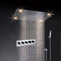 High-pressure water saving  Best 31&quot; Large Rain Shower Faucet LED Shower Heads - £1,609.35 GBP