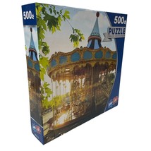 Surelox Puzzle Carousel In France And Eiffel Tower 500 Piece #88336-13 New - $8.58