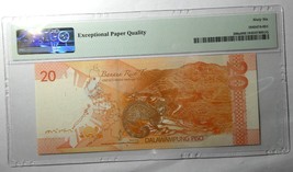 Philippines 2010 Banknote 20 Piso  P-206a  Ascending Ladder PMG66  FANCY... - $275.00