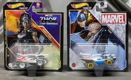 2022 Hot Wheels Marvel Character Cars MIGHTY THOR Love and Thunder &amp; Thor Marvel - £11.93 GBP