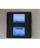 Nintendo DS Lite Videojuego Consola Jet Negro Azul Laboral Roto Bisagra - £26.73 GBP