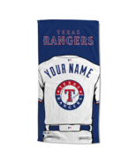 Texas Rangers OFFICIAL MLB Jersey Personalized Beach Towel - $928.02 MXN