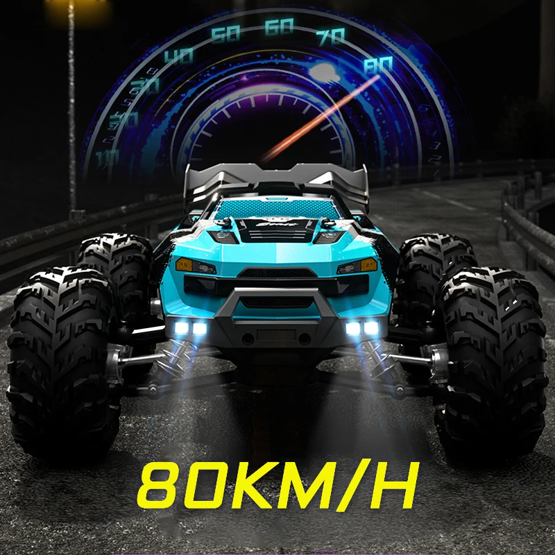 80KM/H or 40KM/H 4wd Rc Car With Led Full Scale Remote Control Cars High Speed - £94.86 GBP+