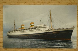 Vintage Sailing Advertising Postcard Holland American Line SS Nieuw Amsterdam - £8.71 GBP