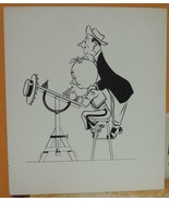 Original unsigned Ink Drawing 9.5"x11" cartoon cel c1970 citrus vaquero ... - $71.99
