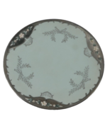 Victorian Satin Finish Hand Painted Plate with Heavy Platinum Edge 6.75 ... - £26.28 GBP