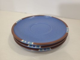 Dansk Mesa Blue Japan 6.25&quot; Saucers Plates Only Set Of 3 - £12.58 GBP