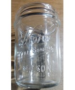 Kerr Embossed Self Sealing Glass Normal Mouth Half Pint Mason Canning Pr... - $5.00