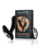&#39;forto Thumper Anal Vibrator - Black - £64.03 GBP+