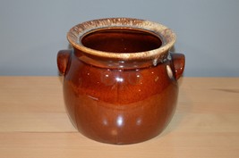 Vintage Hull Pottery Brown Drip Bean Pot Crock Without Lid Made in USA - £13.50 GBP