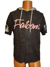 Atlanta Falcons NFL Hooded Sweatshirt Mens Size Small Short Sleeve Black  - £9.56 GBP