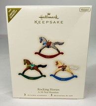 Hallmark Keepsake 2007 Miniature Limited Qty Rocking Horses 10 Year Reun... - £14.62 GBP
