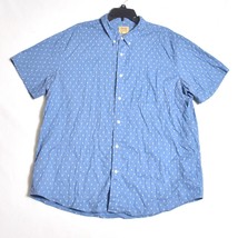 True Craft Button Up Shirt Mens XXL Blue Short Sleeve - $15.65