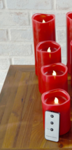 Home Reflections 6pc Ultimate Flameless Candle Set in Red - £154.70 GBP