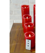 Home Reflections 6pc Ultimate Flameless Candle Set in Red - £152.54 GBP