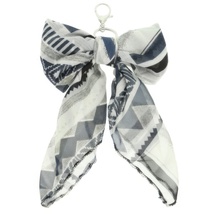  Rose Bloom Scarf Bow Bag Charm Keychain - $22.55