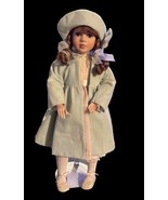 Vintage 24&quot; Porcelain Doll With Stand - #B570 Marked On Neck - See Photos - £44.11 GBP