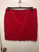 NEW J Jill Ponte Red Pencil Skirt Womens Petite XL Waist 40-44&quot; - £13.97 GBP