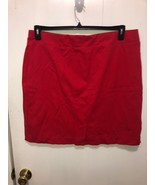 NEW J Jill Ponte Red Pencil Skirt Womens Petite XL Waist 40-44&quot; - £14.00 GBP