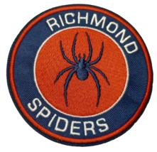 Richmond Spiders~Embroidered PATCH~3 1/2" Round~Iron or Sew On - $4.66