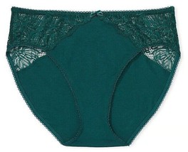 S M XL XXL Pine Ivy Green Lace Cotton Victorias Secret HighLeg Waist Brief Panty - £9.99 GBP