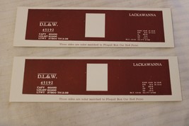 HO Scale Vintage Set of Box Car Side Panels, DL&amp;W Lackawanna, Tuscan Red #45192 - £11.21 GBP