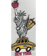 New York City Souvenir Magnet with Statue of Liberty, cab, Empire, Trade... - €15,37 EUR