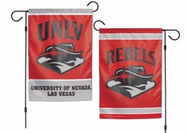 UNLV Running Rebels 12.5 x 18&quot; Double Sided Yard and Garden College Banner Flag - £14.17 GBP