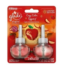 Glade PlugIns Scented Oil Refill, Cozy Cider Sipping, Pack of 2, .67 Fl.... - £11.84 GBP