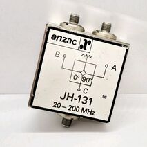 Anzac JH-131 Power Divider Splitter 20-200Mhz SMA - $370.74 MXN