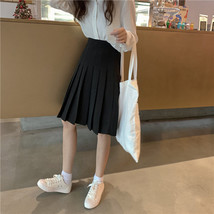 White Pleated Midi Skirt Outfit Women Girl Plus Size Full Pleated Skirt image 6