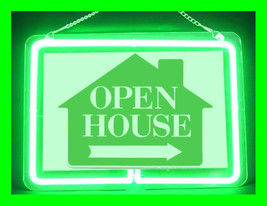 Open House Real Estate Rent Shop (Pattern 5) Advertising Neon Sign - £63.26 GBP