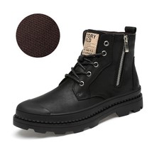 Rostory Child Boots Genuine Black Leather+ Nude inside, Waterproof for UNISEX - £94.90 GBP